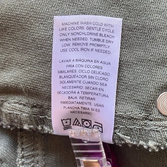 Scoop Herbal Olive Leopard Print Seamed Barrel Jeans NWT in Various Sizes - Picture 13 of 13